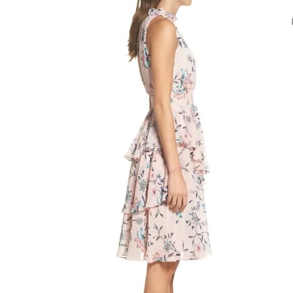 ELIZA J Ruffle Easter Floral Midi  Barbie DRESS BY ELIZA J Size 12 NWT - Picture 3 of 17